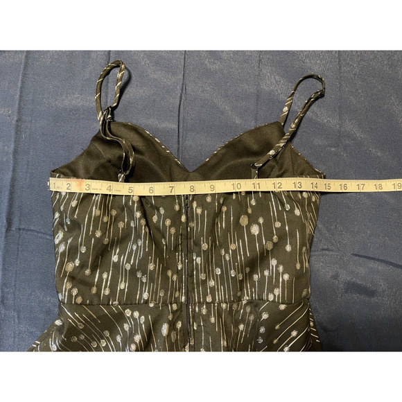 Trixxi Juniors Sz 3 Black and Silver Fit & Flare Dress Party Dance - Picture 11 of 14